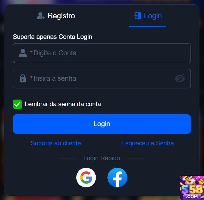 s58.com explore avançado jogo